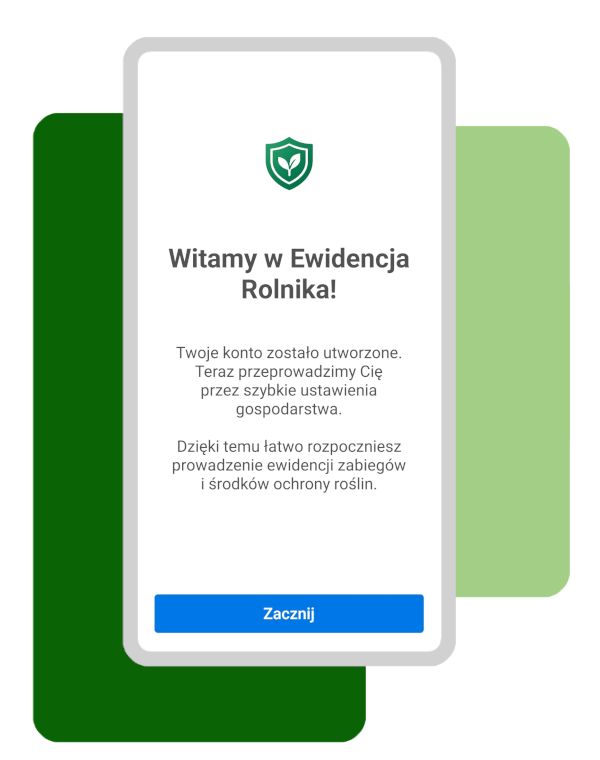 Ewidencja Rolnika - Ekran powitalny